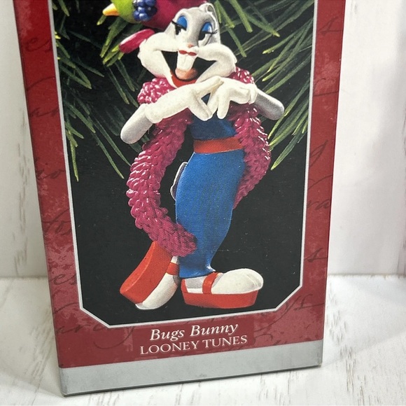 1997 Hallmark Keepsake Ornament Bugs Bunny Fruit Hat Looney Tunes Cartoon Vtg - Picture 3 of 13